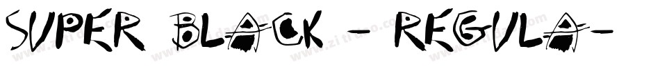 Super Black - Regula字体转换